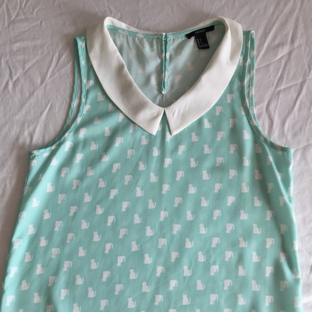 Forever 21 Cat Blouse - Size S